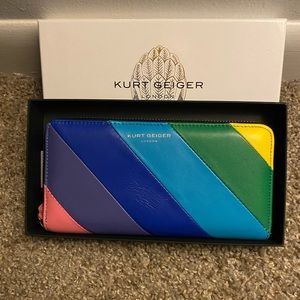 Kurt Geiger Rainbow Zip Around Wallet